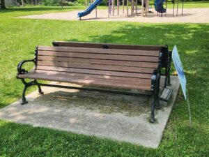 park benches.