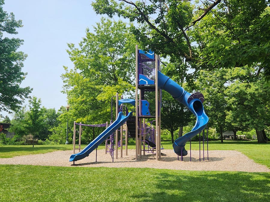 two slides.