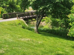 pedestrian bridge.