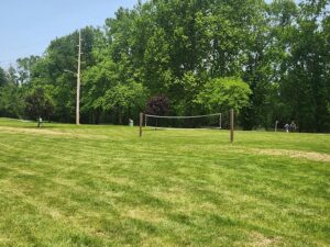volleyball net.