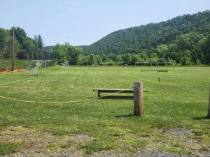 soccer fields.